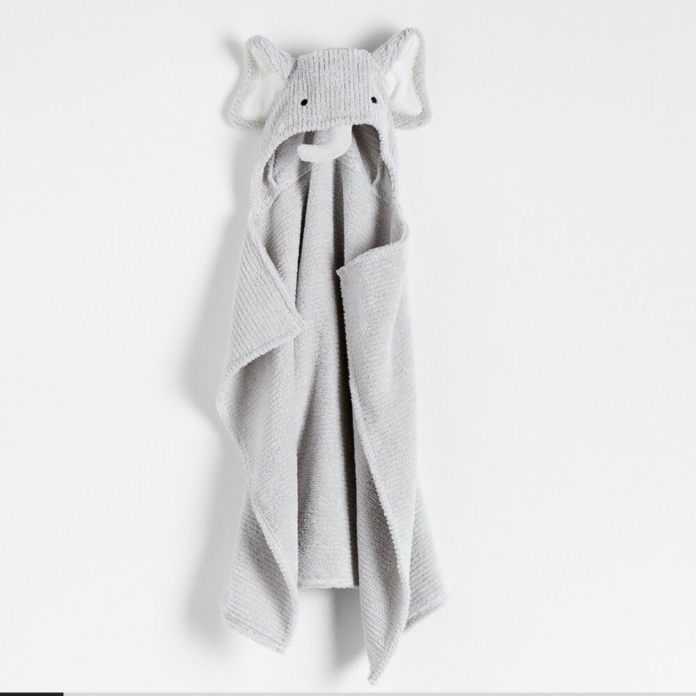 Crate and Barrel Elephant Baby Towel